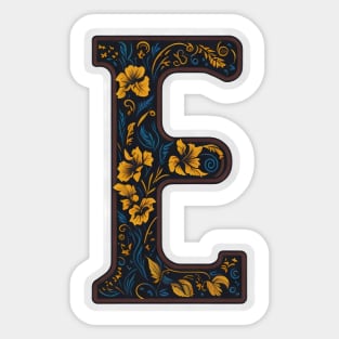 Letter E Sticker